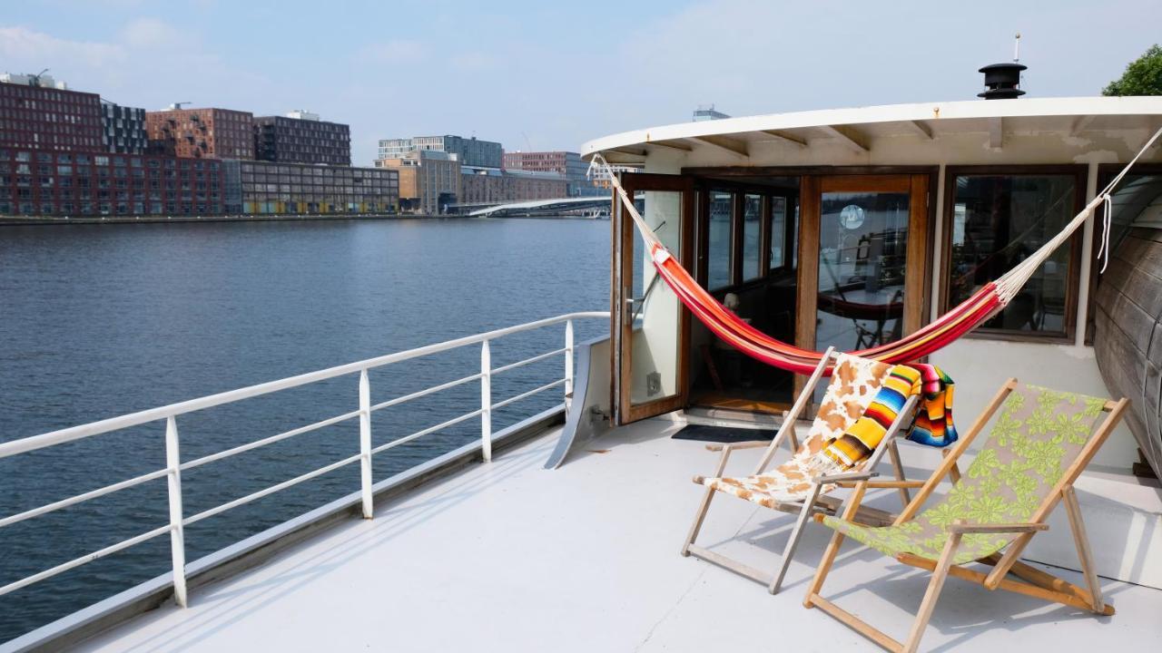 Hotel Stunning Boat With A View Amsterdam Exterior foto